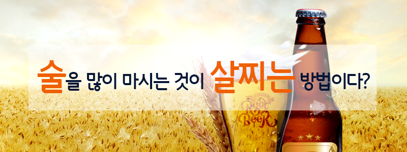 술을 많이 마시는 것이 살찌는 방법이다?
