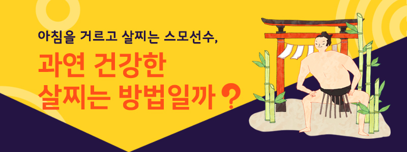 아침을 거르고 살찌는 스모선수, 과연 건강한 살찌는 방법일까??